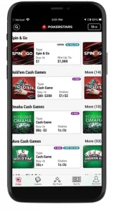 pokerstars casino app