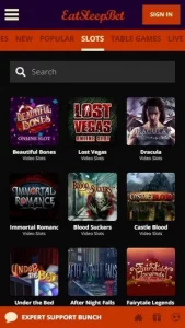 Eatsleepbet Casino mobile